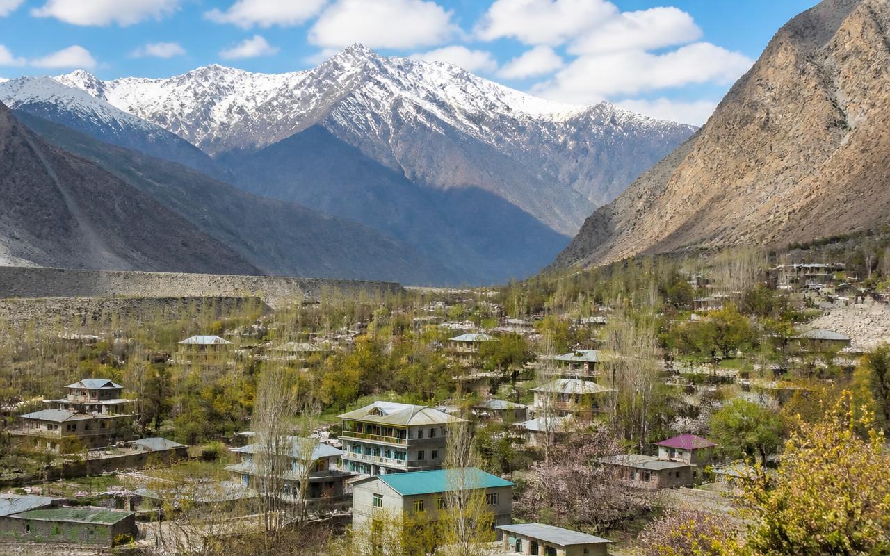 Mountain valley community in Gilgit-Baltistan served by FixMate
